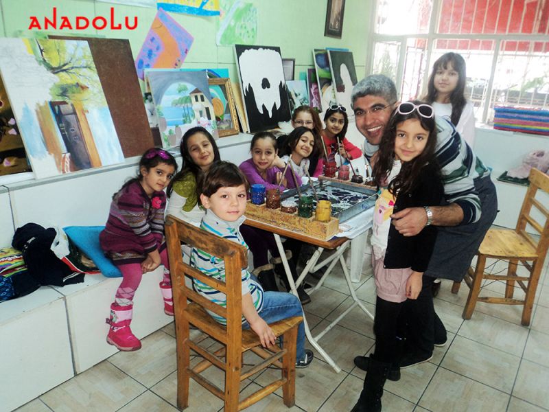 Çocuklarla Ebru Sanatı Nazilli